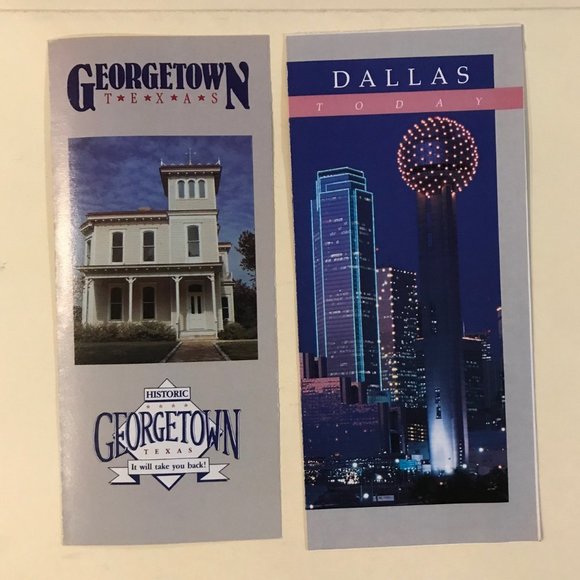 VINTAGE 1980s Texas Travel Brochures and Map - Picture 2 of 16